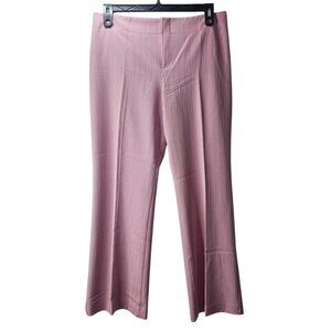 Byerwear Pink Women Dress Pants Straight Leg Classic Flat Front Size 13